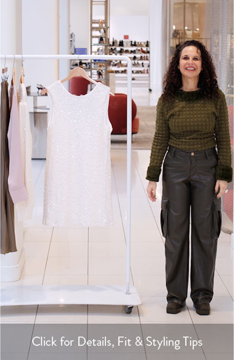 Kezie Sequin Sleeveless Minidress, sales video thumbnail