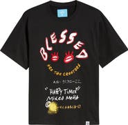 VIC GARCIA WORLD Blessed Embroidered Cotton Graphic T-Shirt