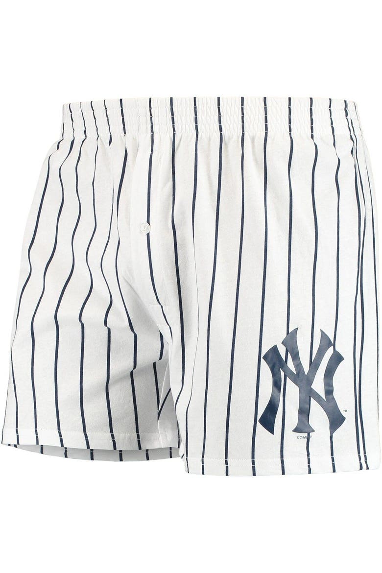 Men's Concepts Sport White New York Yankees Vigor Boxer Shorts, Main, color, White
