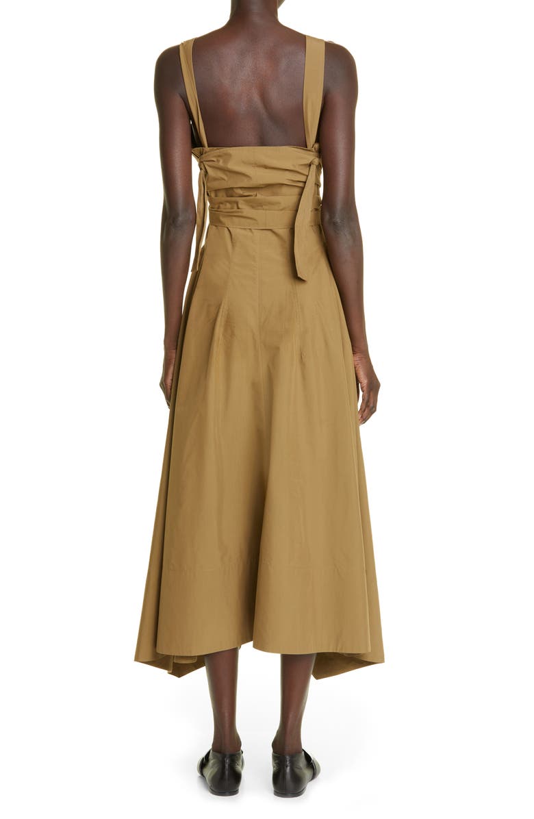 Proenza Schouler Asymmetric Poplin Sundress, Alternate, color,