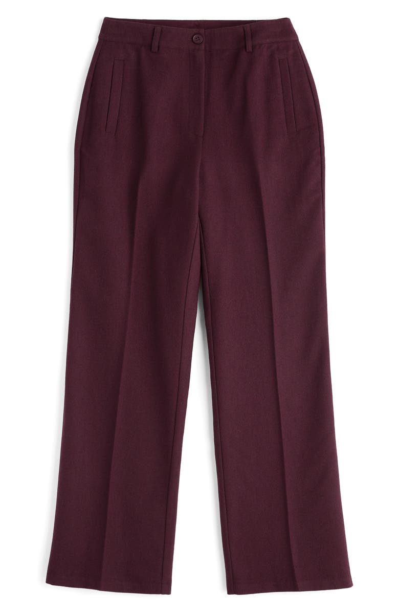 Seasalt Cornwall Lowena Straight Leg Recycled Wool Blend Pants, Alternate, color, Dark Hellebore