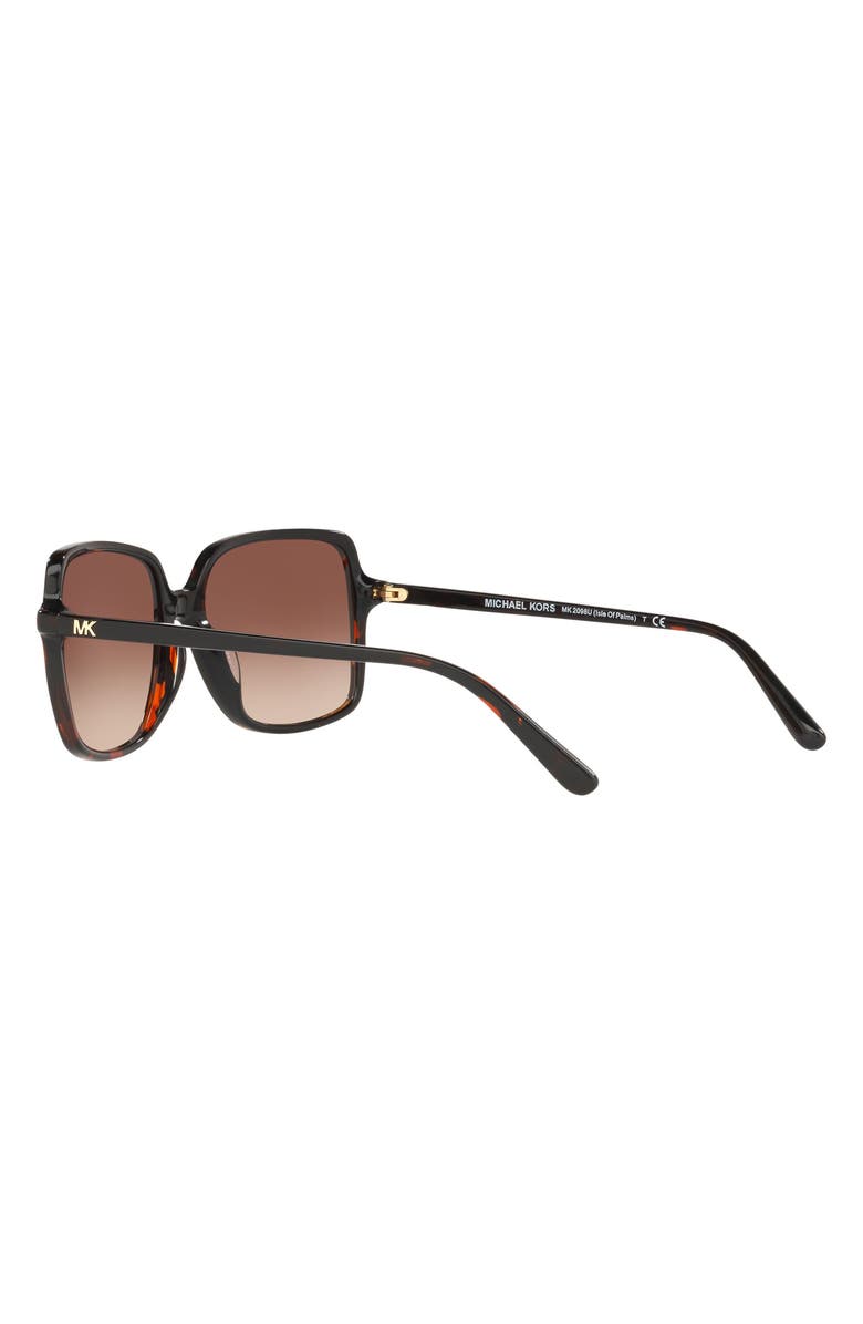 Michael Kors 56mm Gradient Square Sunglasses, Alternate, color, New Tortoise/ Smoke Gradient