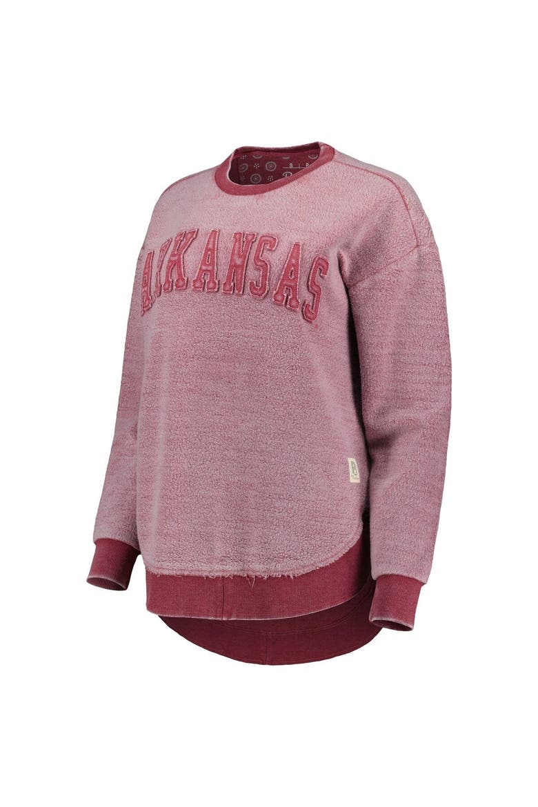 Women's Pressbox Cardinal Arkansas Razorbacks Ponchoville Pullover Sweatshirt, Alternate, color, Cardinal