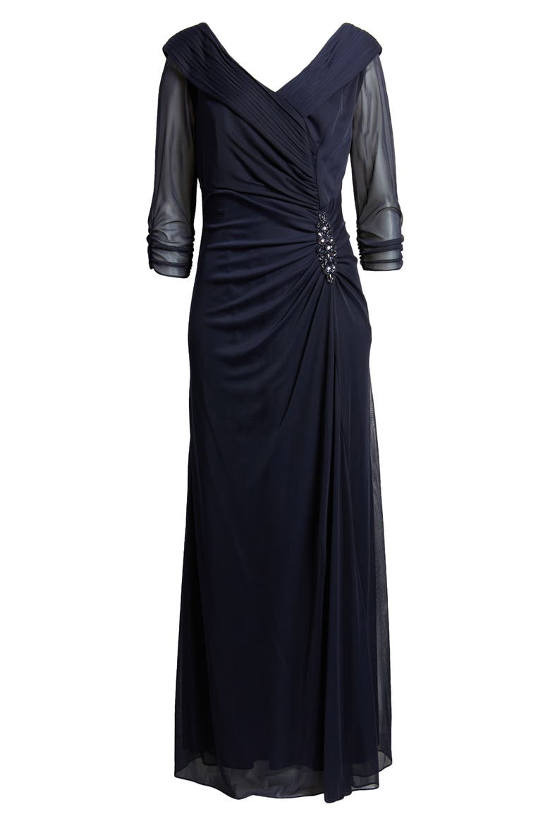 alex evenings portrait collar mesh dress Amazon.com: Alex Evenings Women's Long Portrait Collar Dress, Perfect for  Weddings, Formal Events : Clothing, Shoes & Jewelry