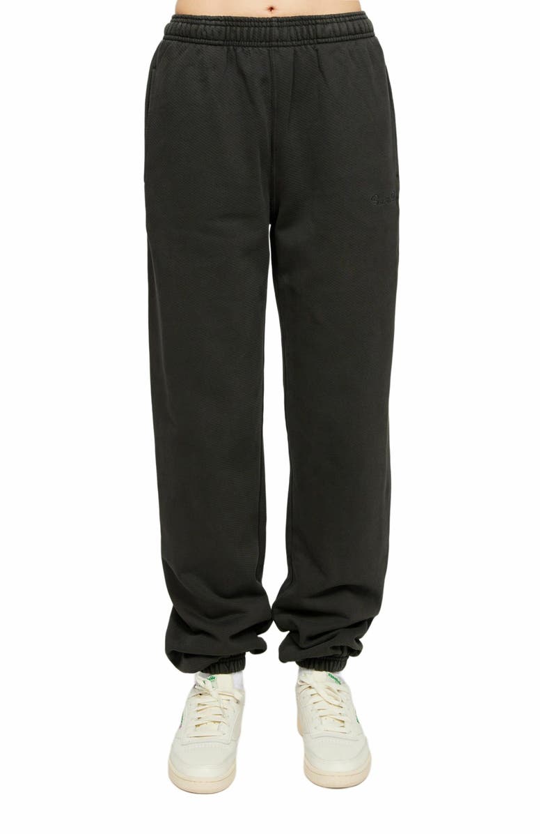 Samii Ryan | Black Stone Wash Sweatpants , Black , X-Small , 1, Main, color, Washed Black