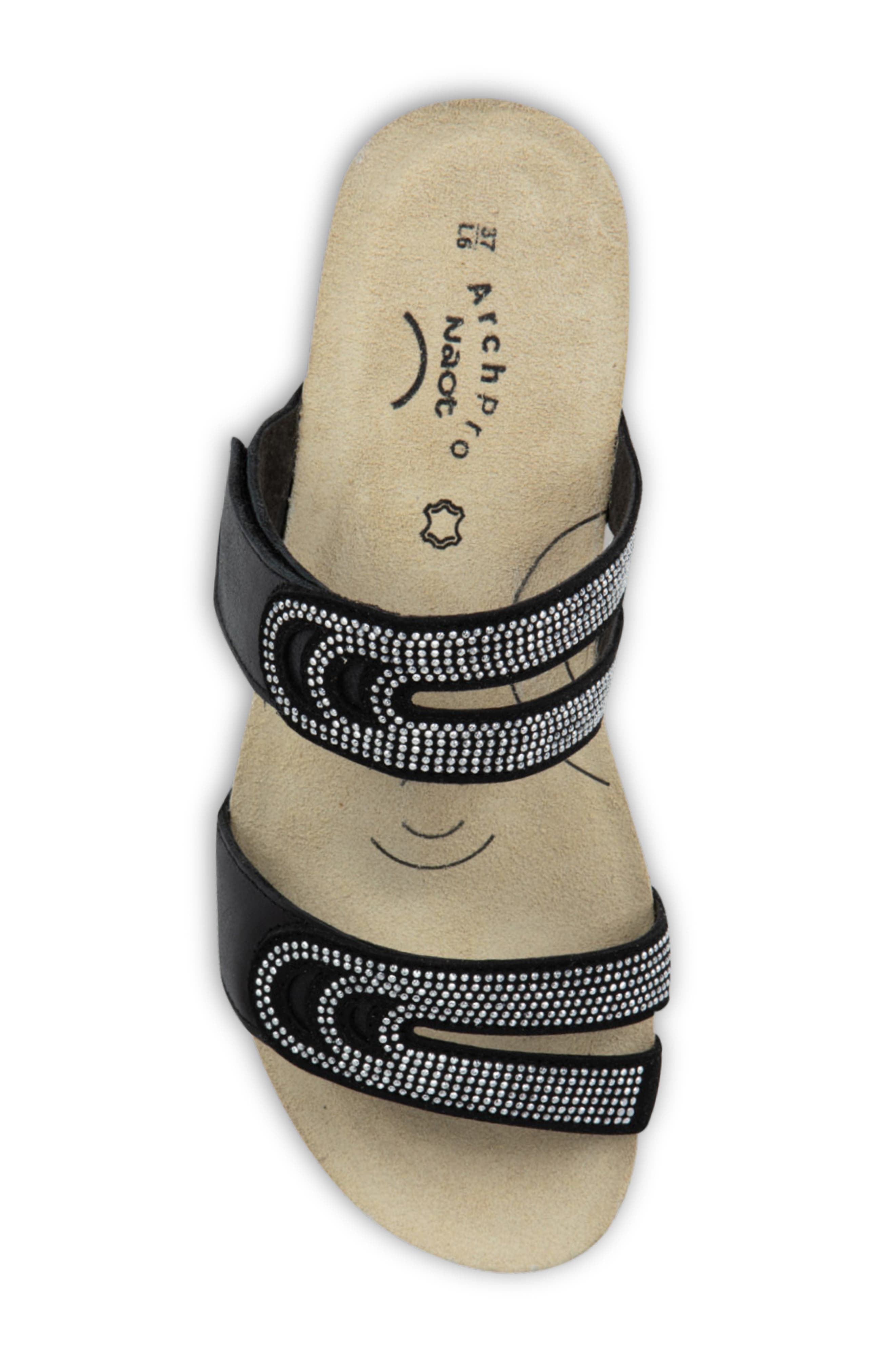 Naot Ainsley Arch Pro Sandal, Alternate, color, Black Leather