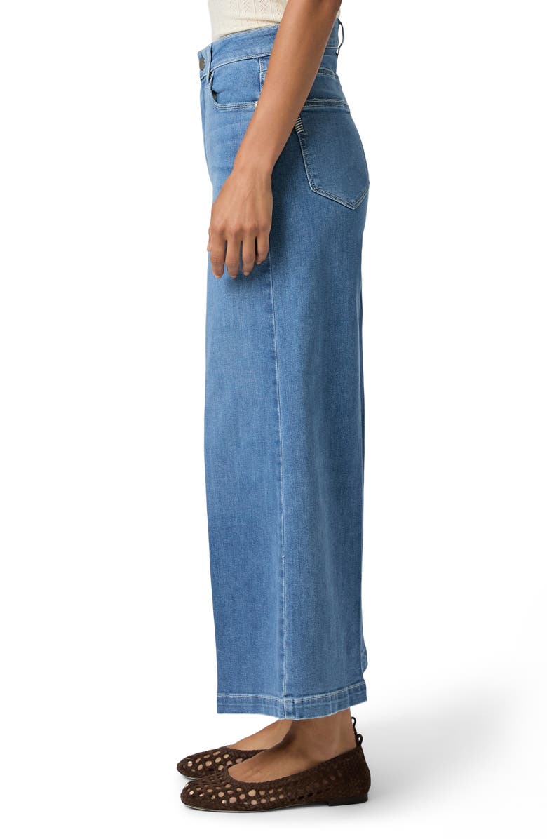 PAIGE Lennie Super High Waist Ankle Wide Leg Jeans, Alternate, color, Jazzly