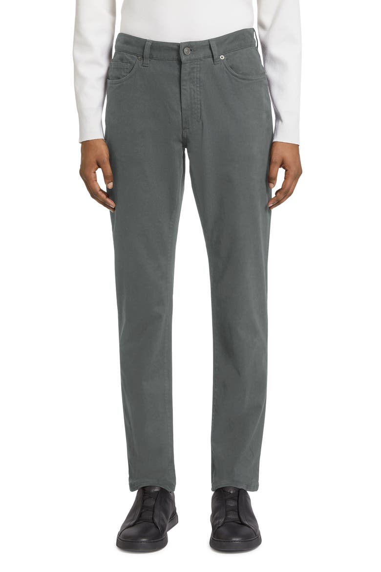 City Fit Stretch Cotton Pants, Main, color, GREY