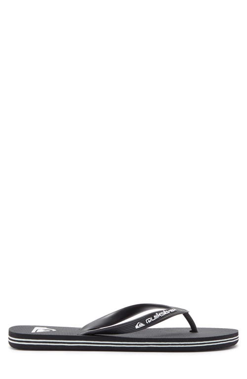 Quiksilver Molokai Core Flip Flop Sandal In Black