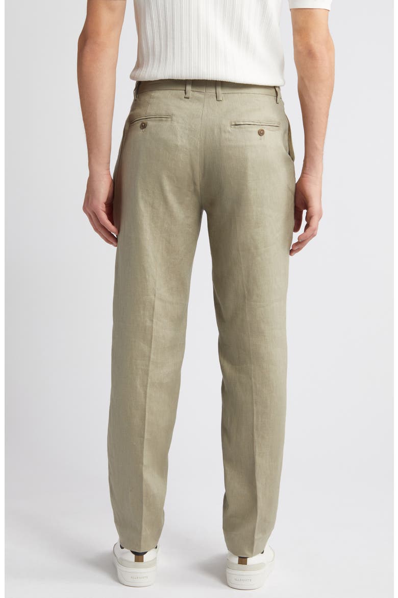 Smart Linen Pants, Alternate, color, PALE KHAKI
