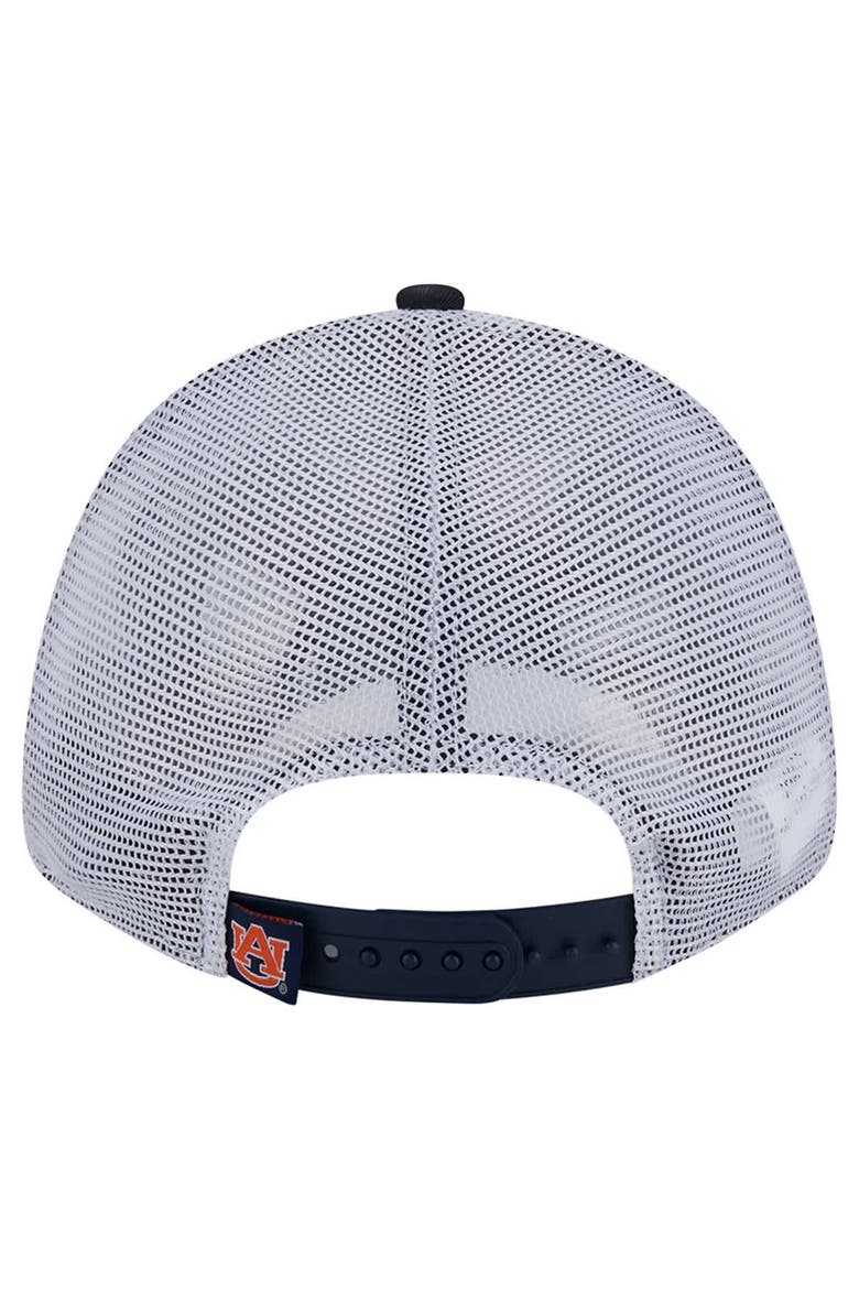Men's New Era Navy Auburn Tigers Trucker 9FORTY Adjustable Hat, Alternate, color, Navy