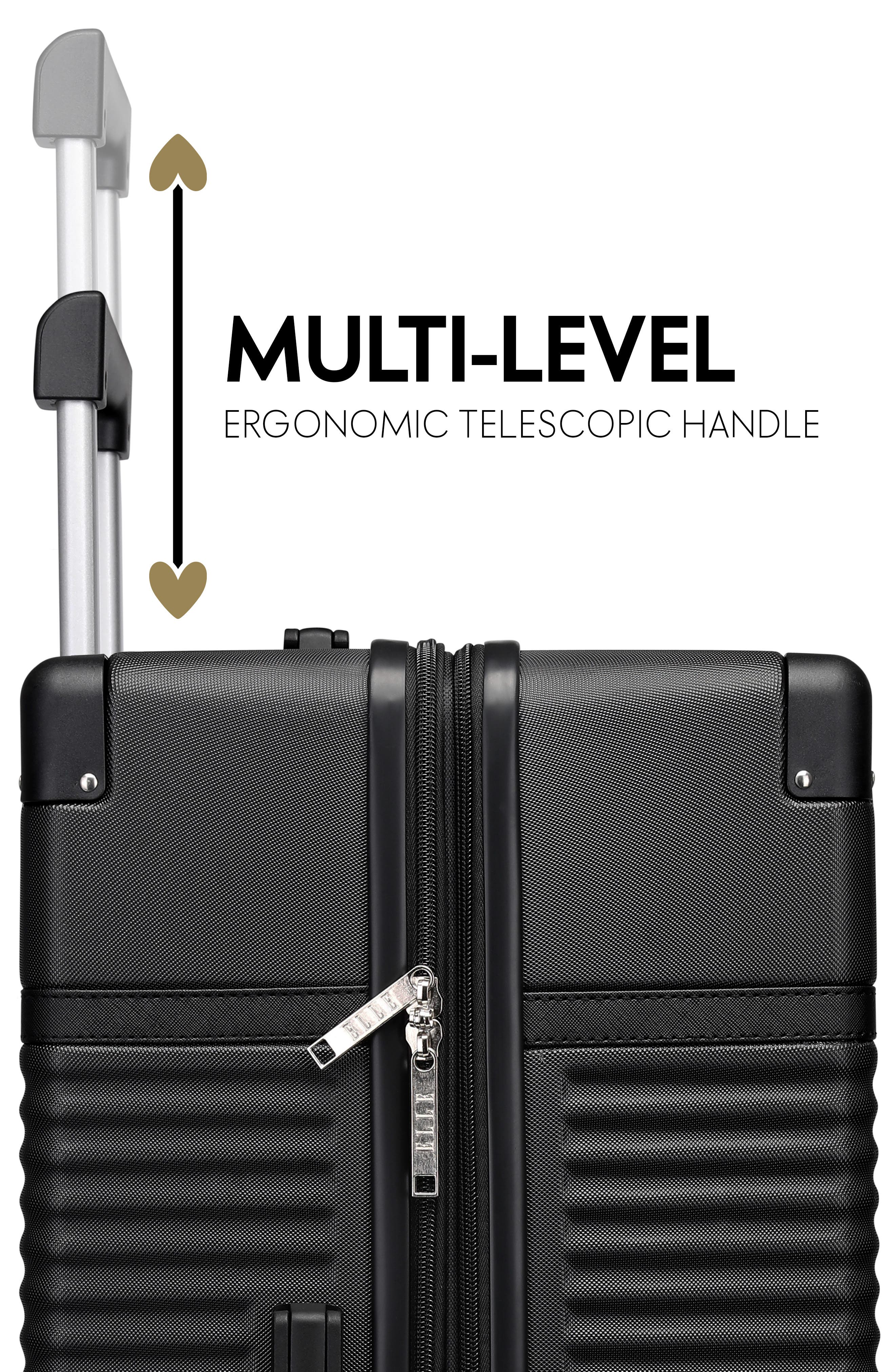 ELLE Belleville 3 Piece Expandable Retro Spinner Luggage Set, Alternate, color, 