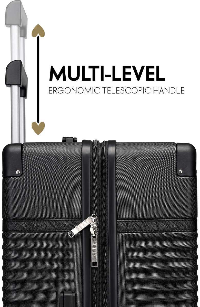 ELLE Belleville 3 Piece Expandable Retro Spinner Luggage Set, Alternate, color,