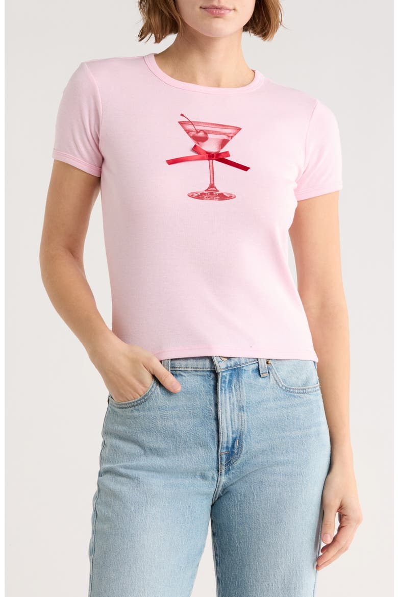 Martini Baby T-Shirt, Main, color, PINK