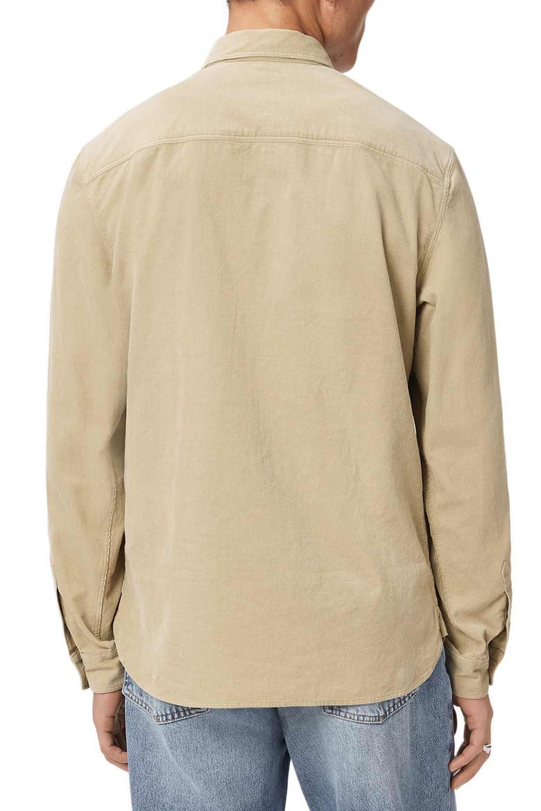 Birchwood Fine Wale Corduroy Button-Up Shirt, Alternate, color, CORD BROWN