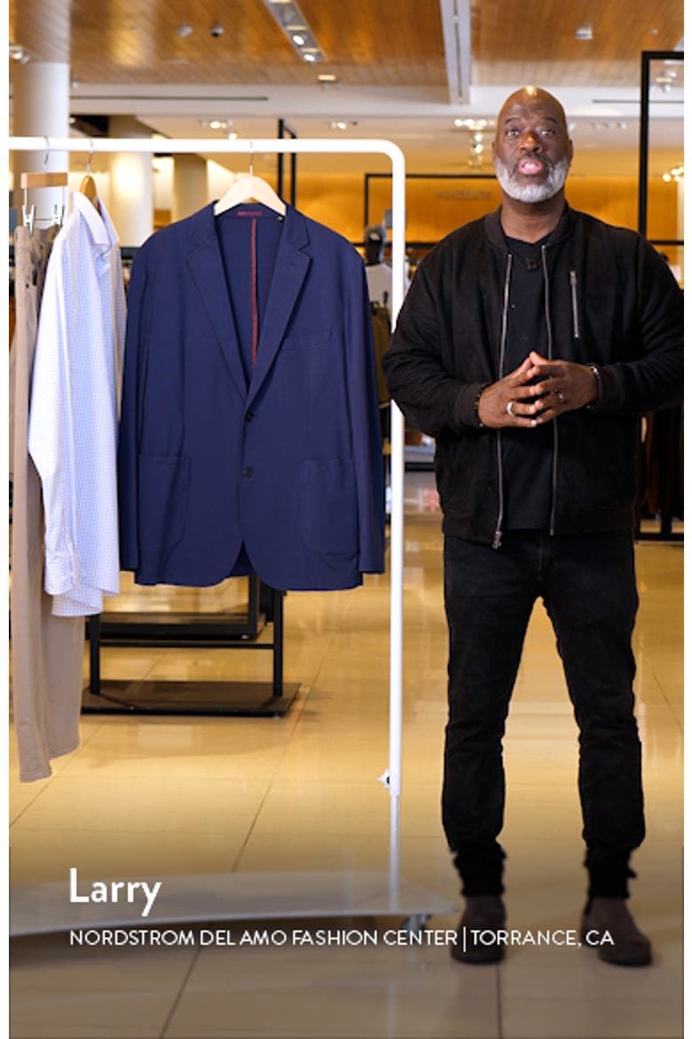 XC Flex® Solid Navy Knit Sport Coat video
