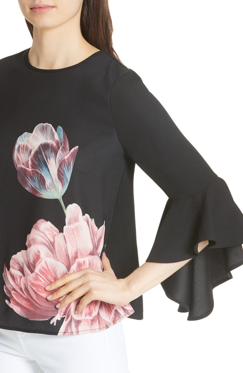 Ted Baker London Suuzan Tranquility Waterfall Top, Alternate, color, 