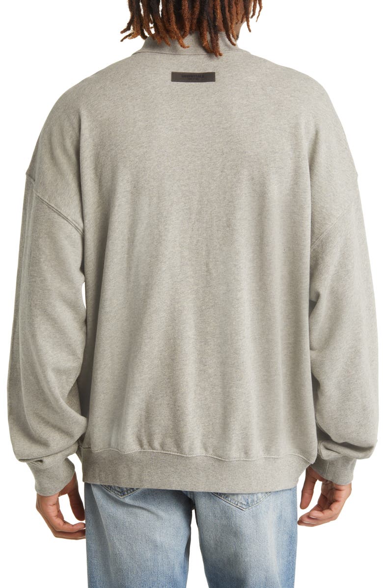 Fear of God Essentials Long Sleeve Polo, Alternate, color, 