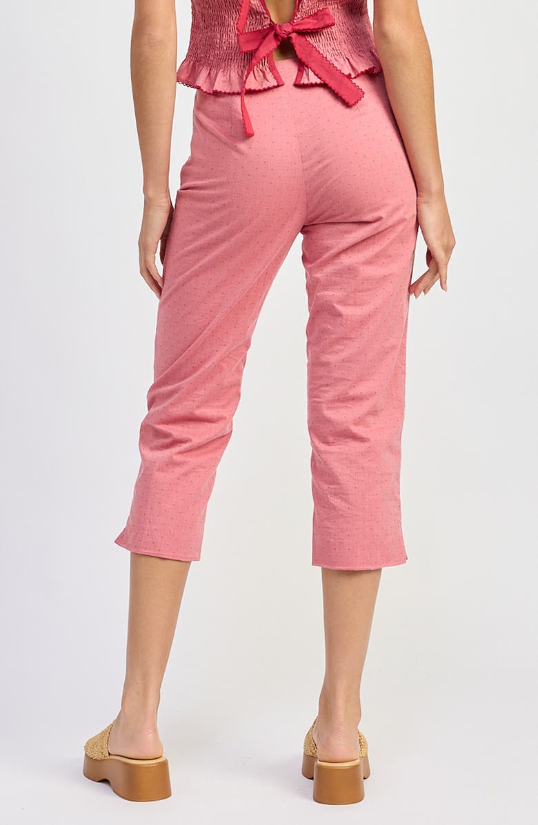 JACQUIE THE LABEL Ada Capri Pants, Alternate, color, Red Tonal