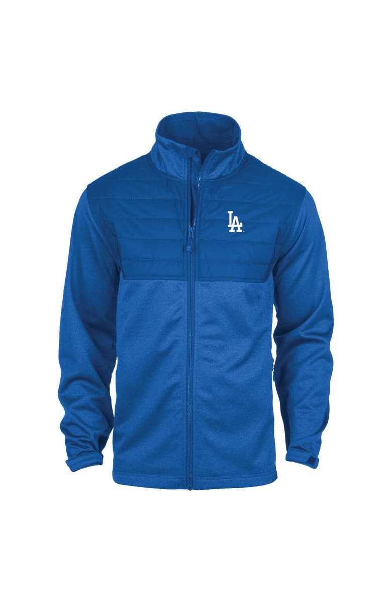 DUNBROOKE Men's Dunbrooke  Heather Royal Los Angeles Dodgers Explorer Full-Zip Jacket, Main, color, 