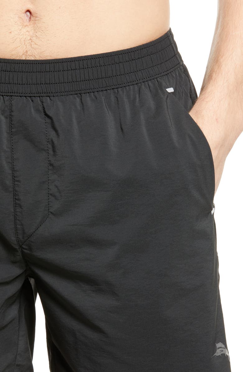 Tommy Bahama Naples Circuit Swim Trunks, Alternate, color, Black