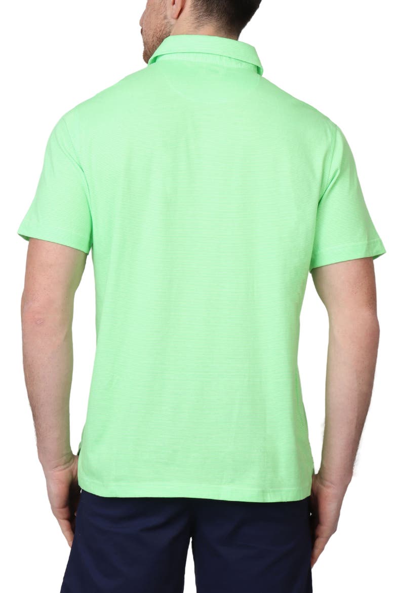 Supersoft Stripe Yarn Dye Polo, Alternate, color, GRASS GREEN