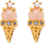 Girls Crew Ice Cream Shop Stud Earrings