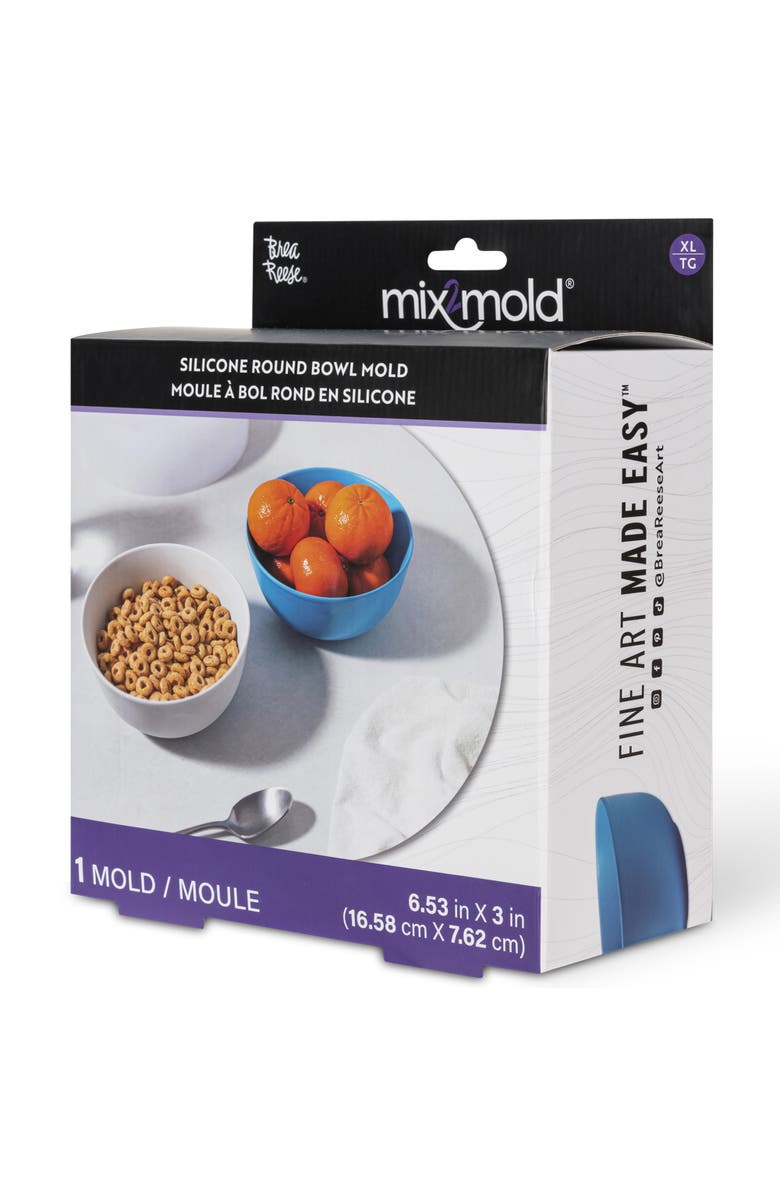 Brea Reese Mix2Mold Silicone Round Cereal, Soup Bowl Mold 1Pc, Alternate, color, Multicolored