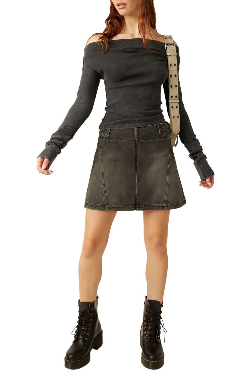 Free People Gigi Off the Shoulder Rib Top, Alternate, color, 