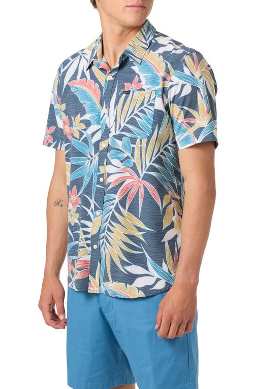 O'neill Trvlr Upf Traverse Print Short Sleeve Performance Button-up Shirt
