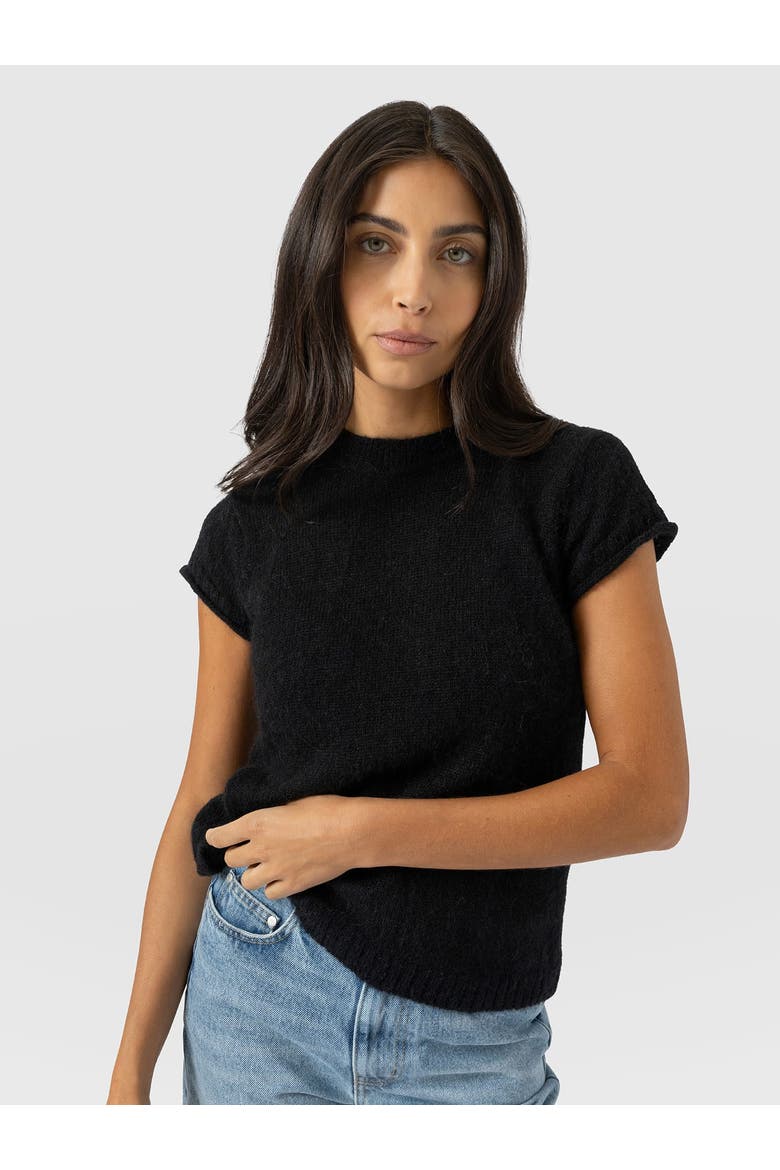 Ariella Baby Tee, Alternate, color, Black