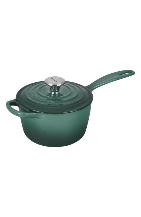 Signature 1.75-Quart Enameled Cast Iron Saucepan