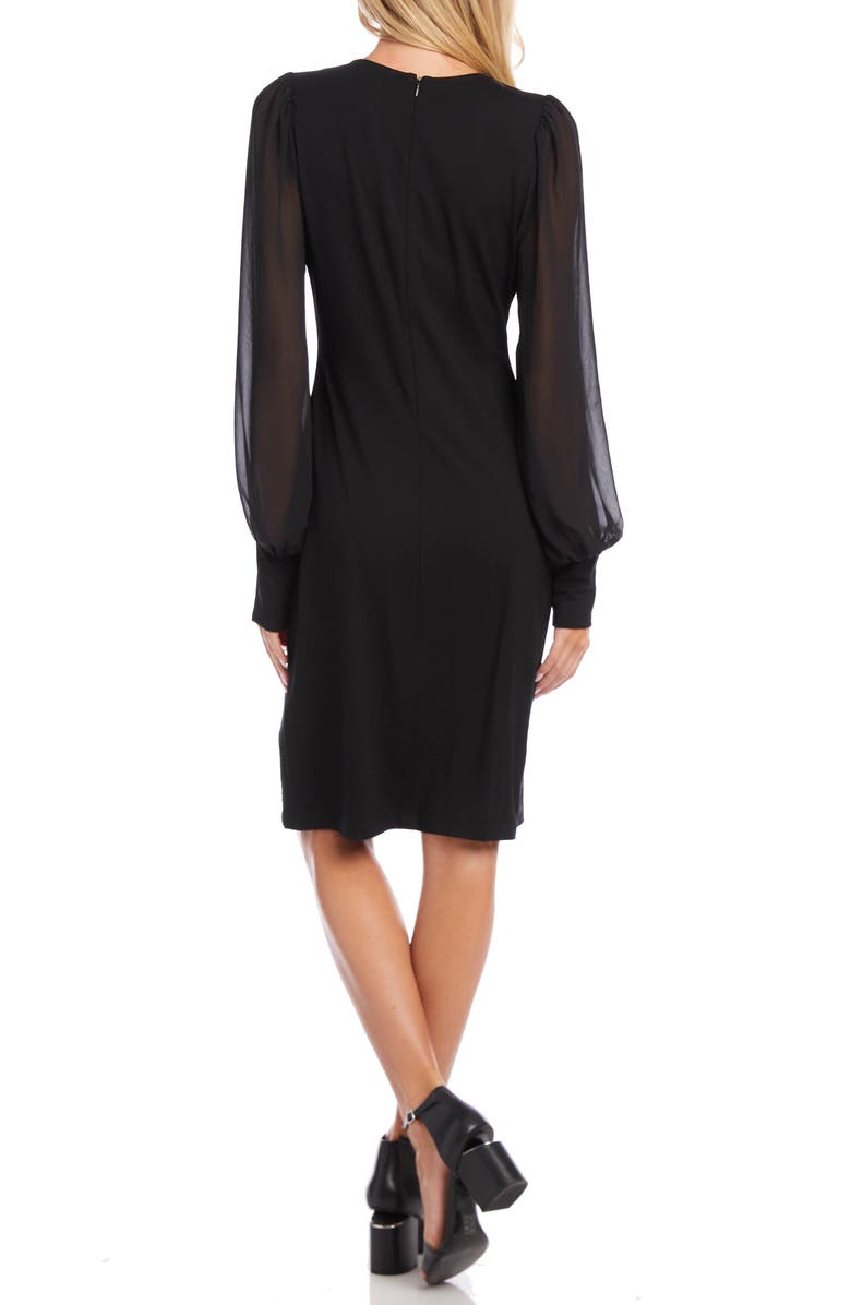 Karen Kane V-Neck Long Sleeve Dress, Alternate, color,