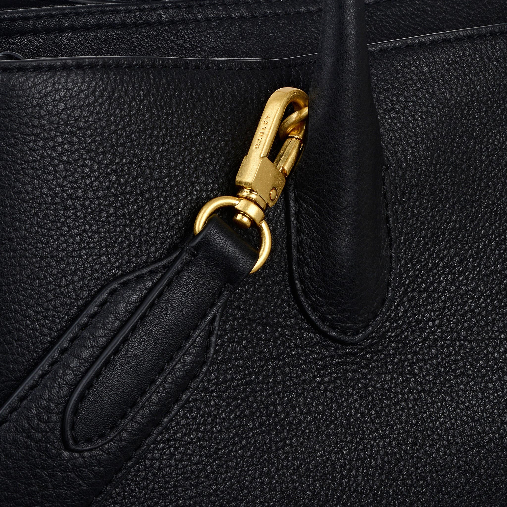 Radley The Romilly Large Ziptop Satchel Bag, Alternate, color, Black