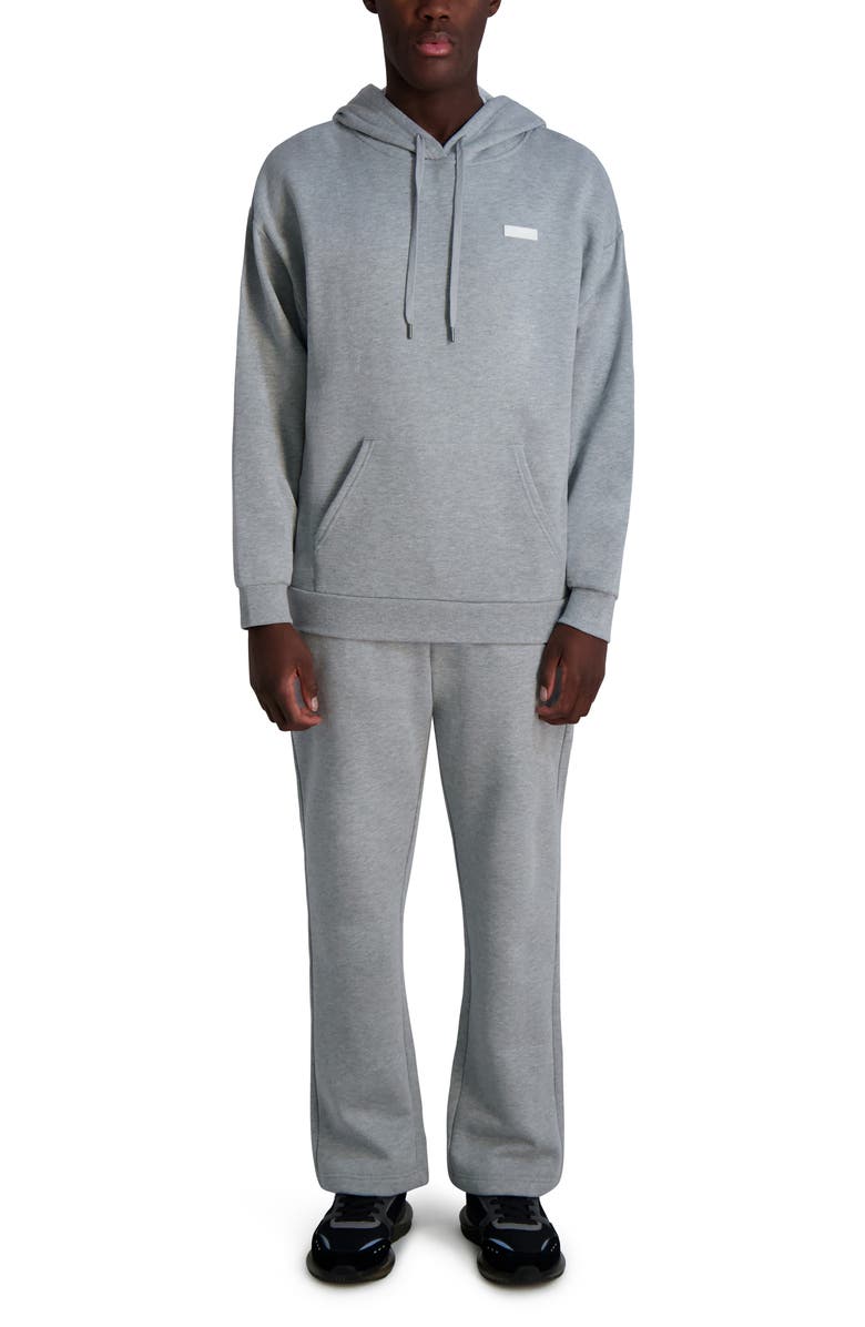 KARL LAGERFELD PARIS Alo Hoodie, Alternate, color, Light Grey