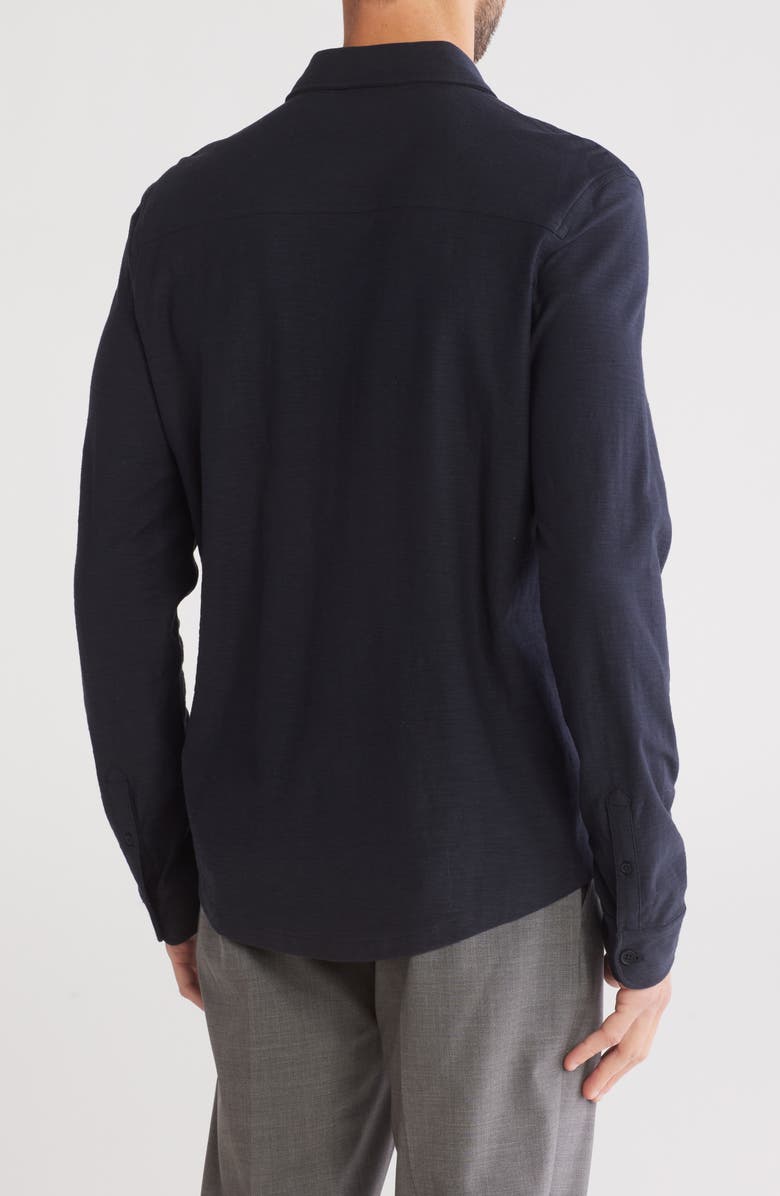 Vince Heavy Slub Button-Up Shirt, Alternate, color, Coastal