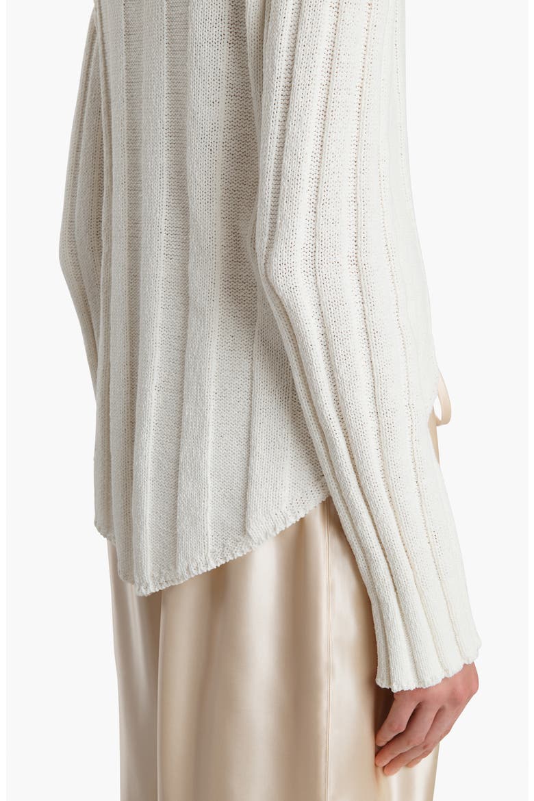 Sylas Off the Shoulder Rib Sweater, Alternate, color, GLAZE