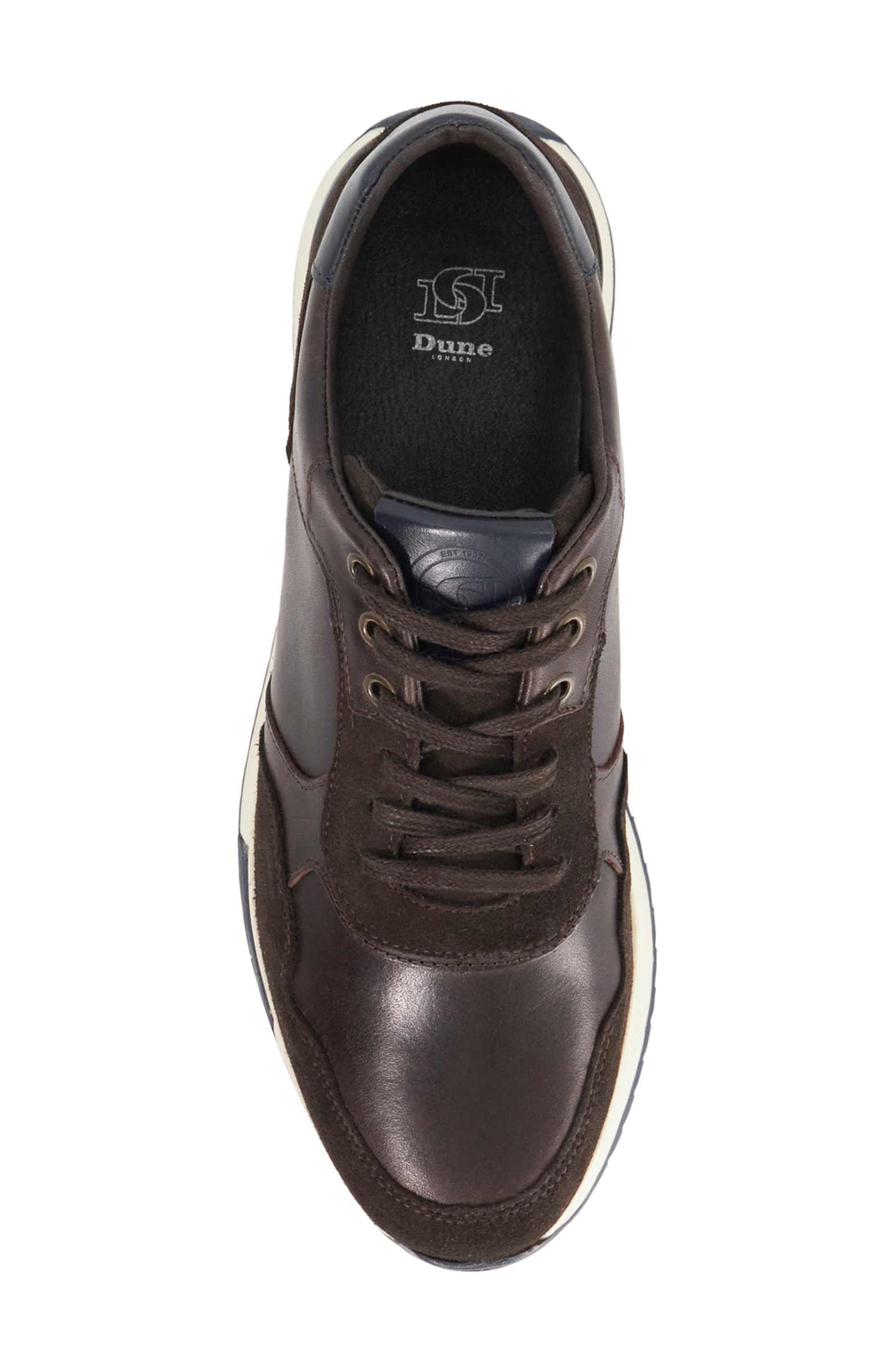Dune London Thornbury Sneaker, Alternate, color, Chocolate
