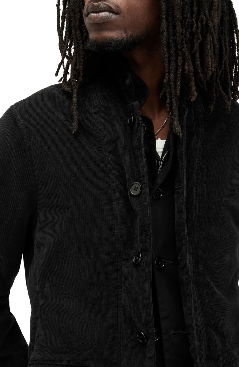 AllSaints Dillon Layered Corduroy Blazer, Alternate, color,