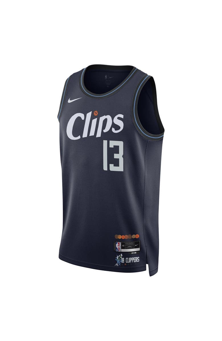 Nike Unisex Nike Paul George Navy LA Clippers 2023/24 Swingman Jersey - City Edition, Alternate, color, 