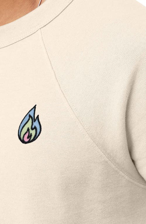 Dalix Fire Fleece Sweatshirt In Natural