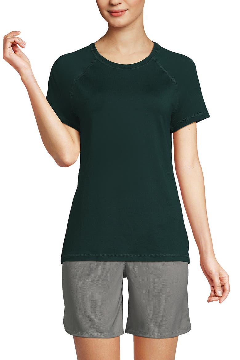 School Uniform  Short Sleeve Active Tee, Main, color, Evergreen