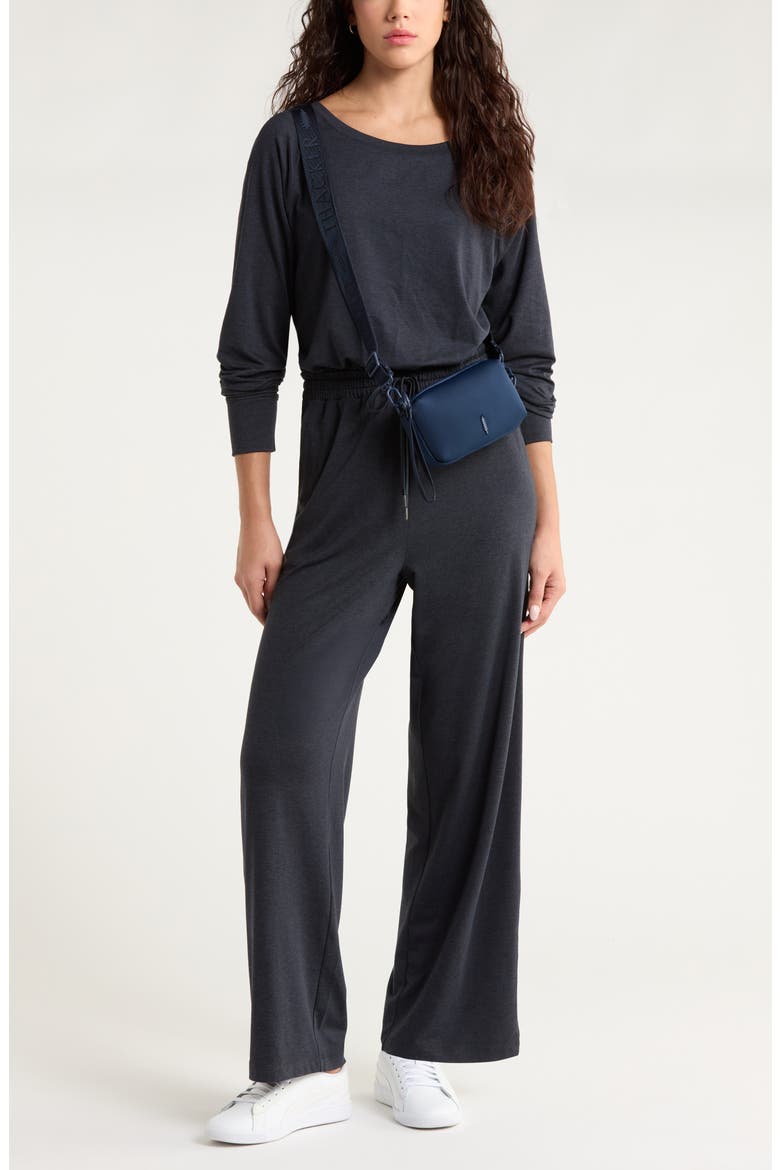 Restore Soft Cozy Long Sleeve Jumpsuit, Alternate, color, BLACK