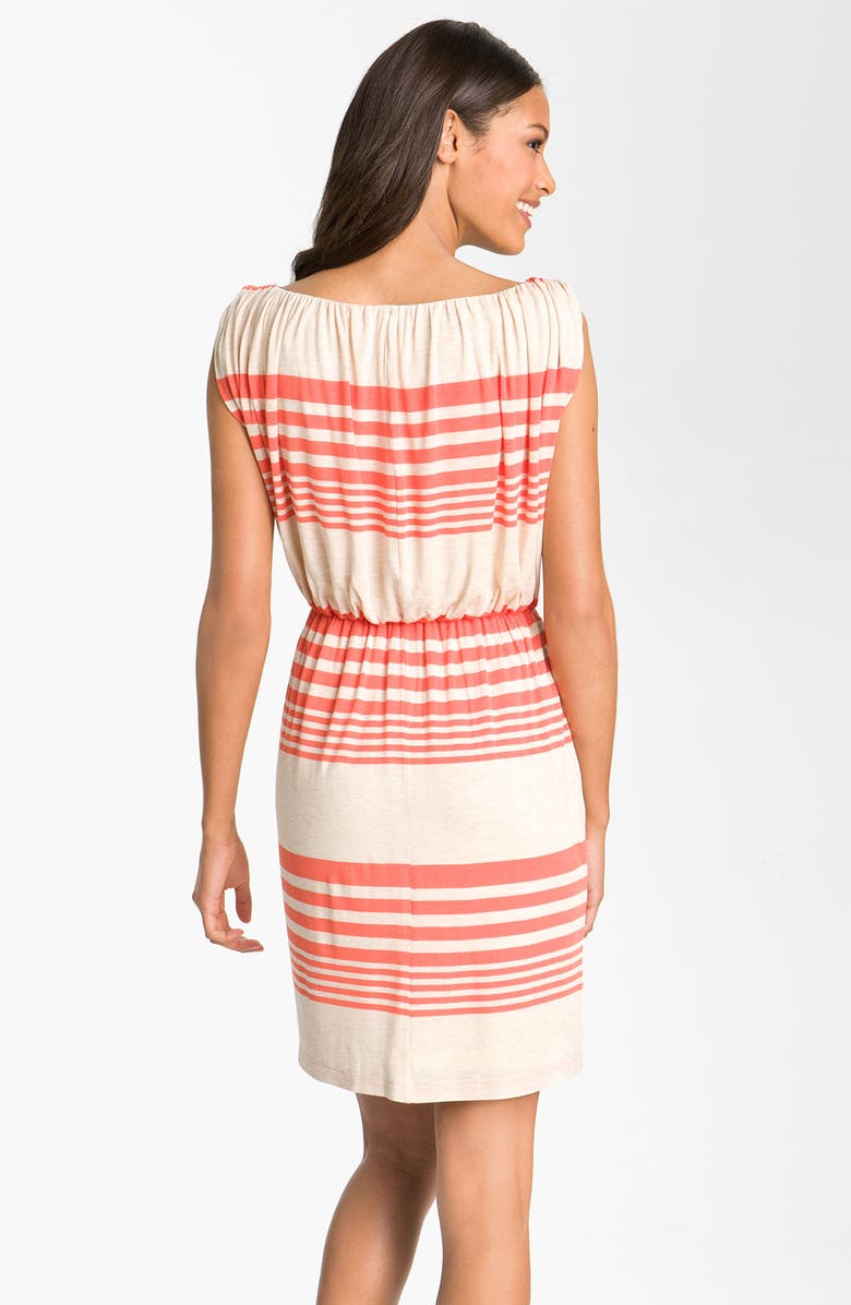 Suzi Chin for Maggy Boutique Stripe Jersey Blouson Dress, Alternate, color, 