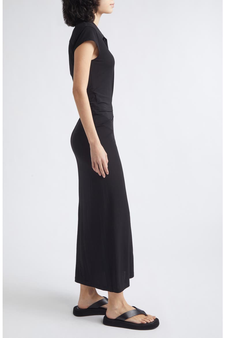 Jersey Midi Dress, Alternate, color, BLACK