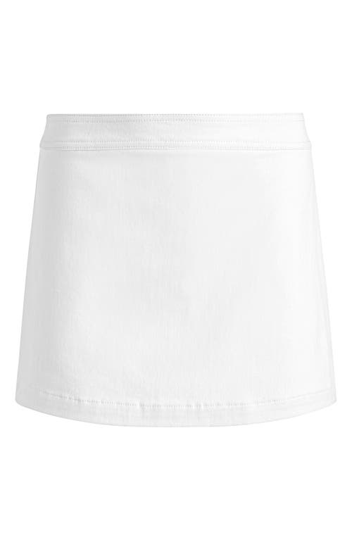 Alice And Olivia Lakelyn Denim Skort In White