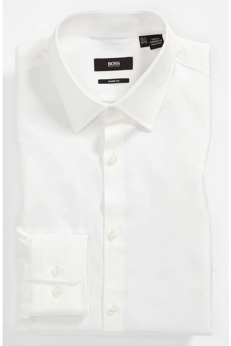 'Marlow' Sharp Fit Dress Shirt, Main, color, WHITE