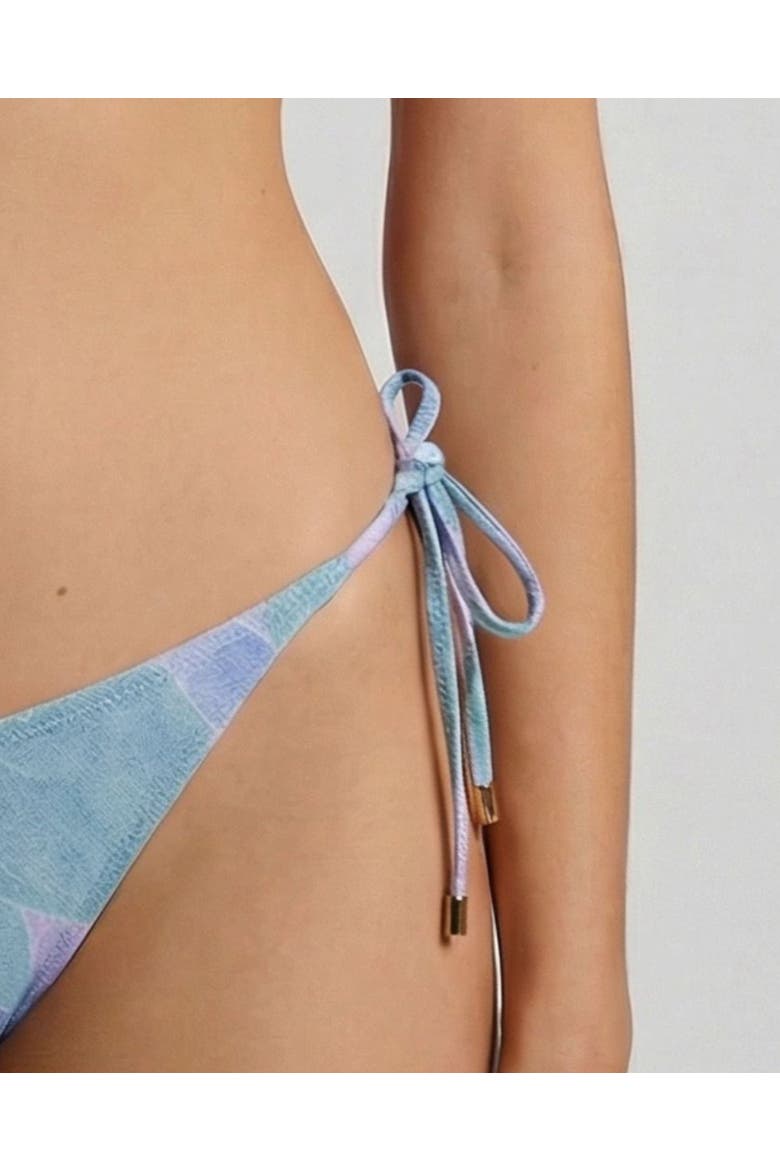 Grain Paisley Womens Bikini Bottom, Alternate, color, Grain Paisley Teal