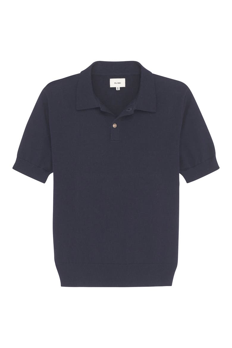 Cotton & Cashmere Polo, Alternate, color, NAVY