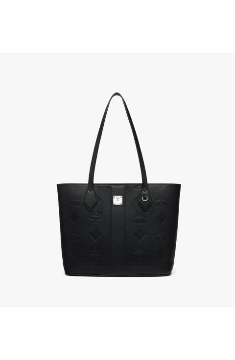 Small New Liz Shopper in Embossed Monogram Leather